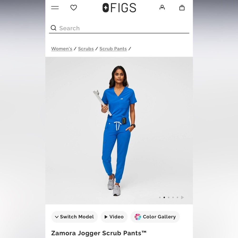 Figs Blue Zamora Jogger Scrub Pants